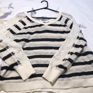 Black and cream sweater $5 item or 3 for $12!